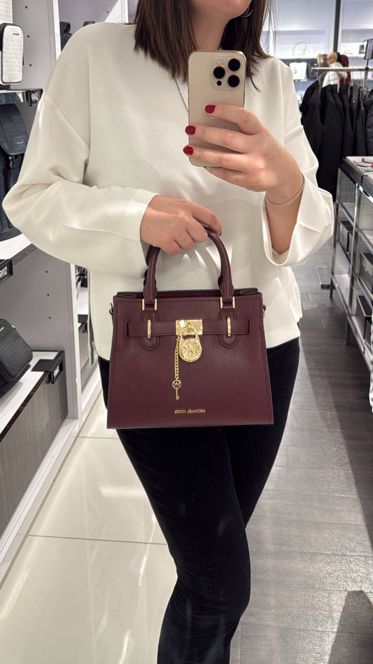 Michael Kors Hamilton Small Leather Satchel