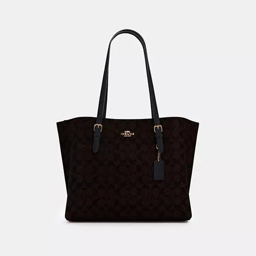 Coach Mollie Tote In Signature Canvas L