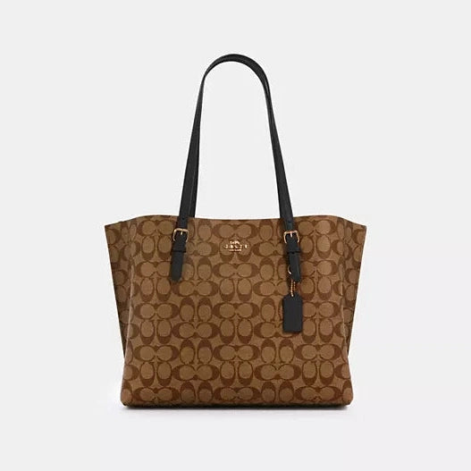 Coach Mollie Tote In Signature Canvas