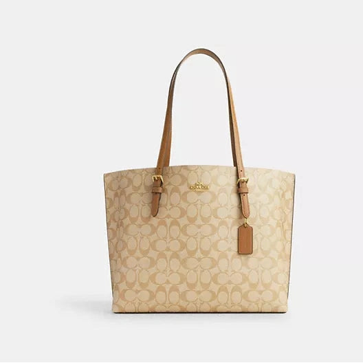 Coach Mollie Tote In Signature Canvas L