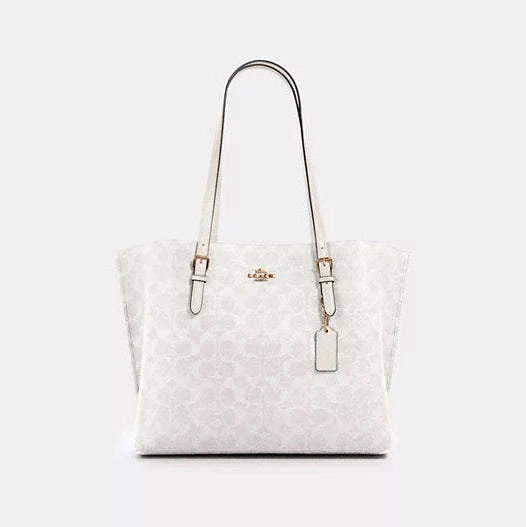 Coach Mollie Tote In Signature Canvas L