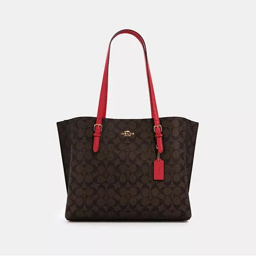 Coach Mollie Tote In Signature Canvas