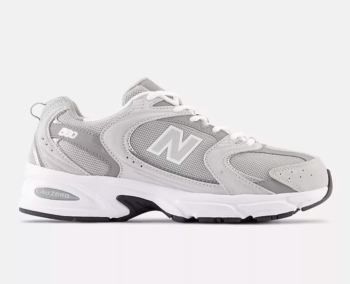 New Balance 530 trainers / Raincloud with shadow grey and silver metallic