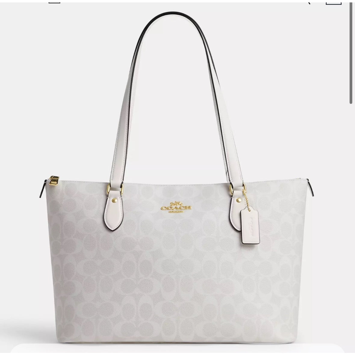 Coach gallery tote hot in signature