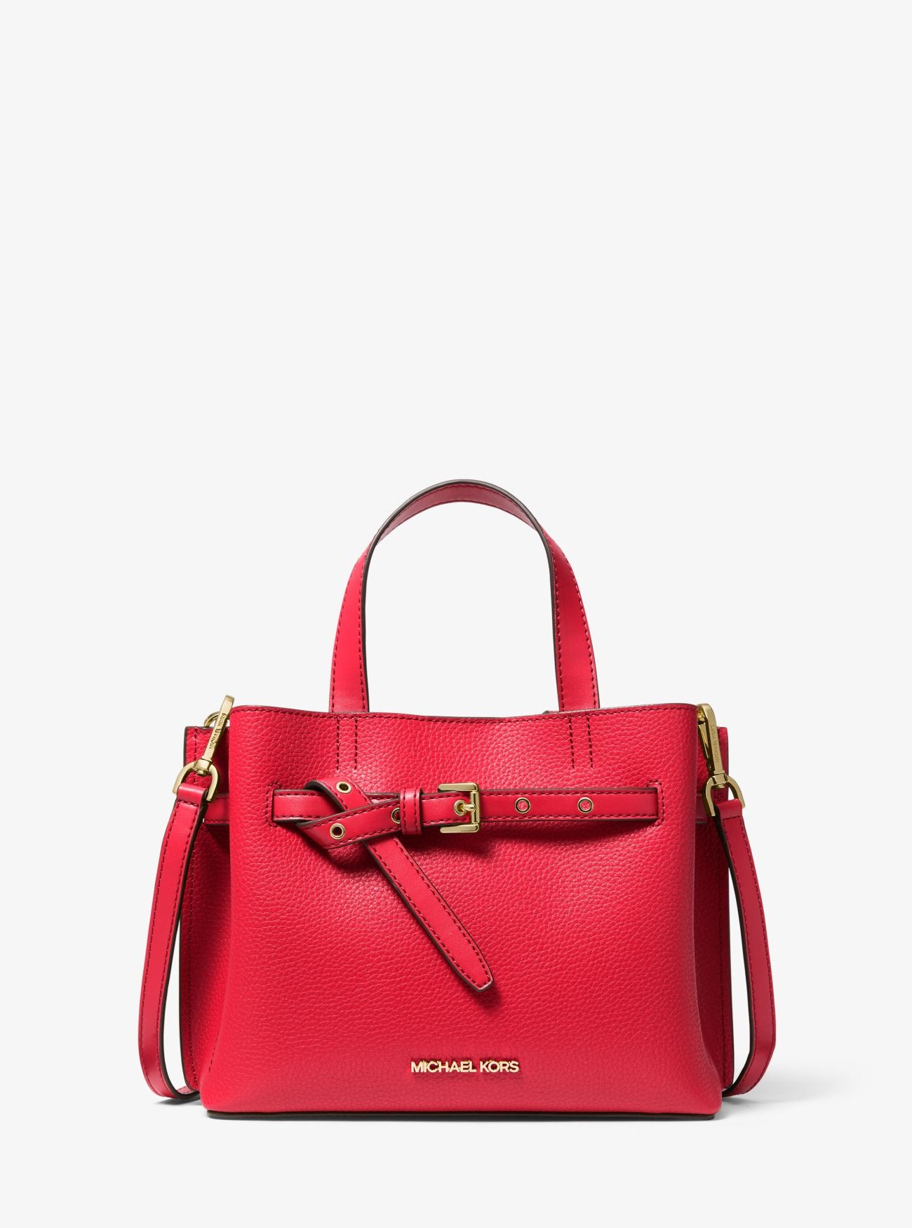 Michael Kors Emilia Small Pebbled Leather Satchel