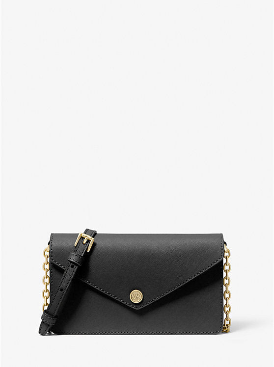 Michael Kors Small Saffiano Leather Envelope Crossbody Bag