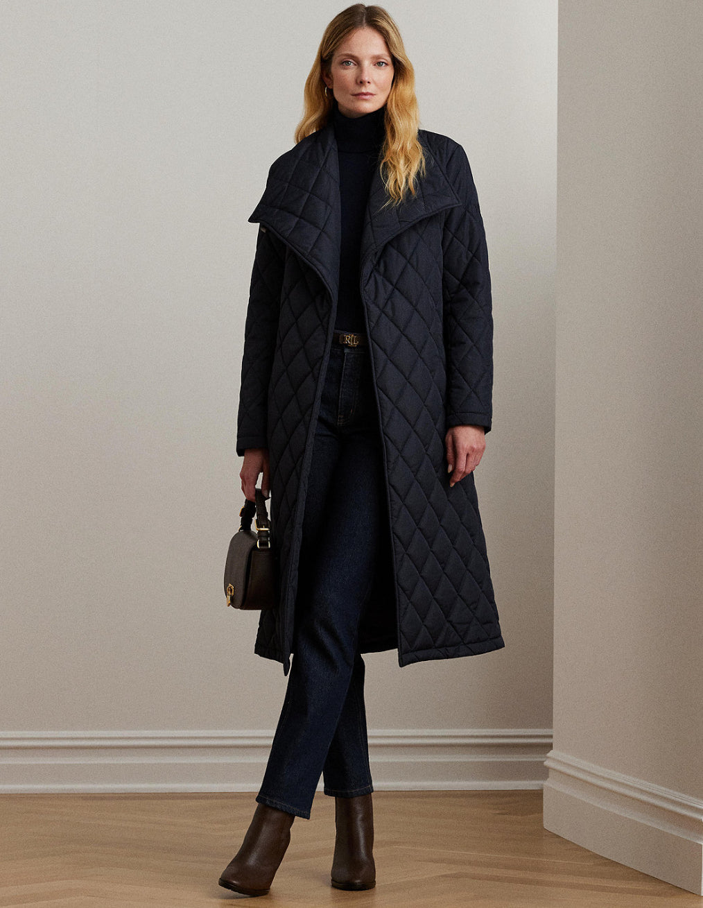 Ralph Lauren Belted Quilted Coat