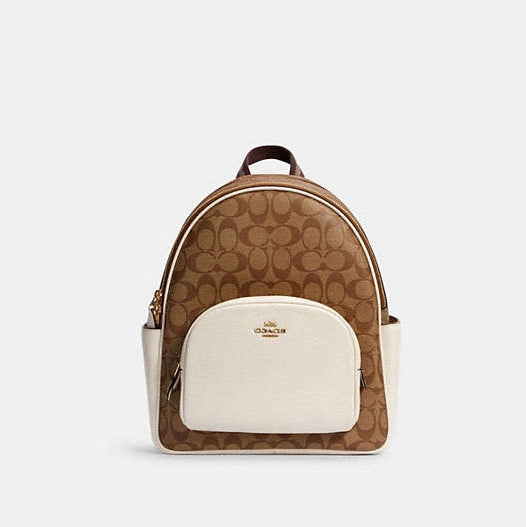 Coach Court Backpack In Signature Canvas