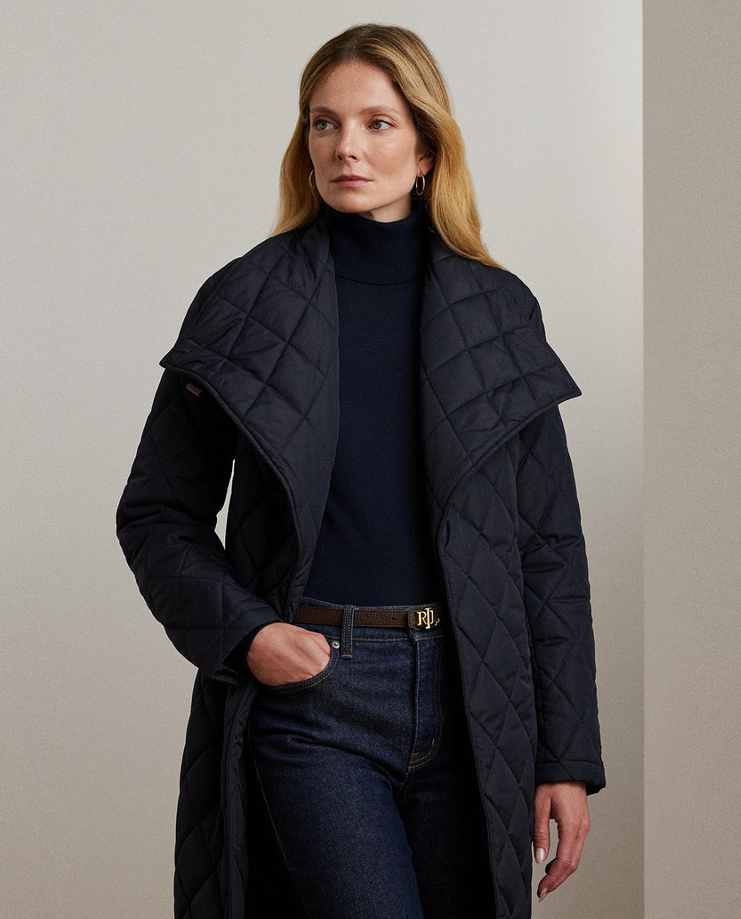 Ralph Lauren Belted Quilted Coat