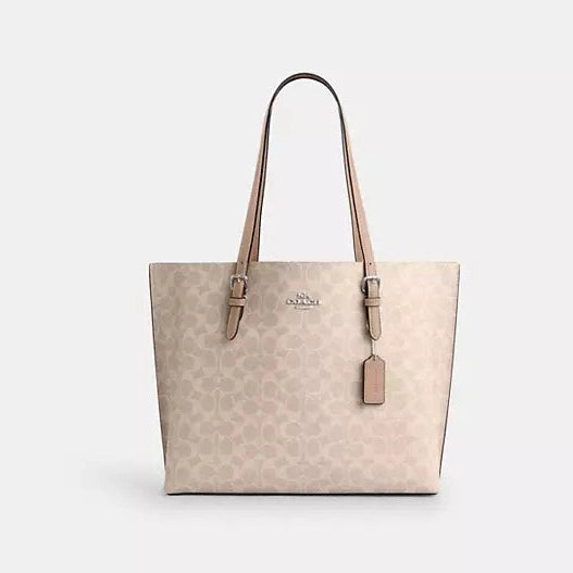 Coach Mollie Tote In Signature Canvas L