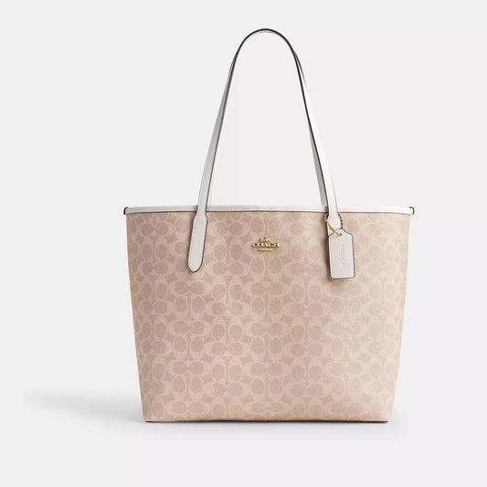 Coach City Tote Bag In Signature Canvas