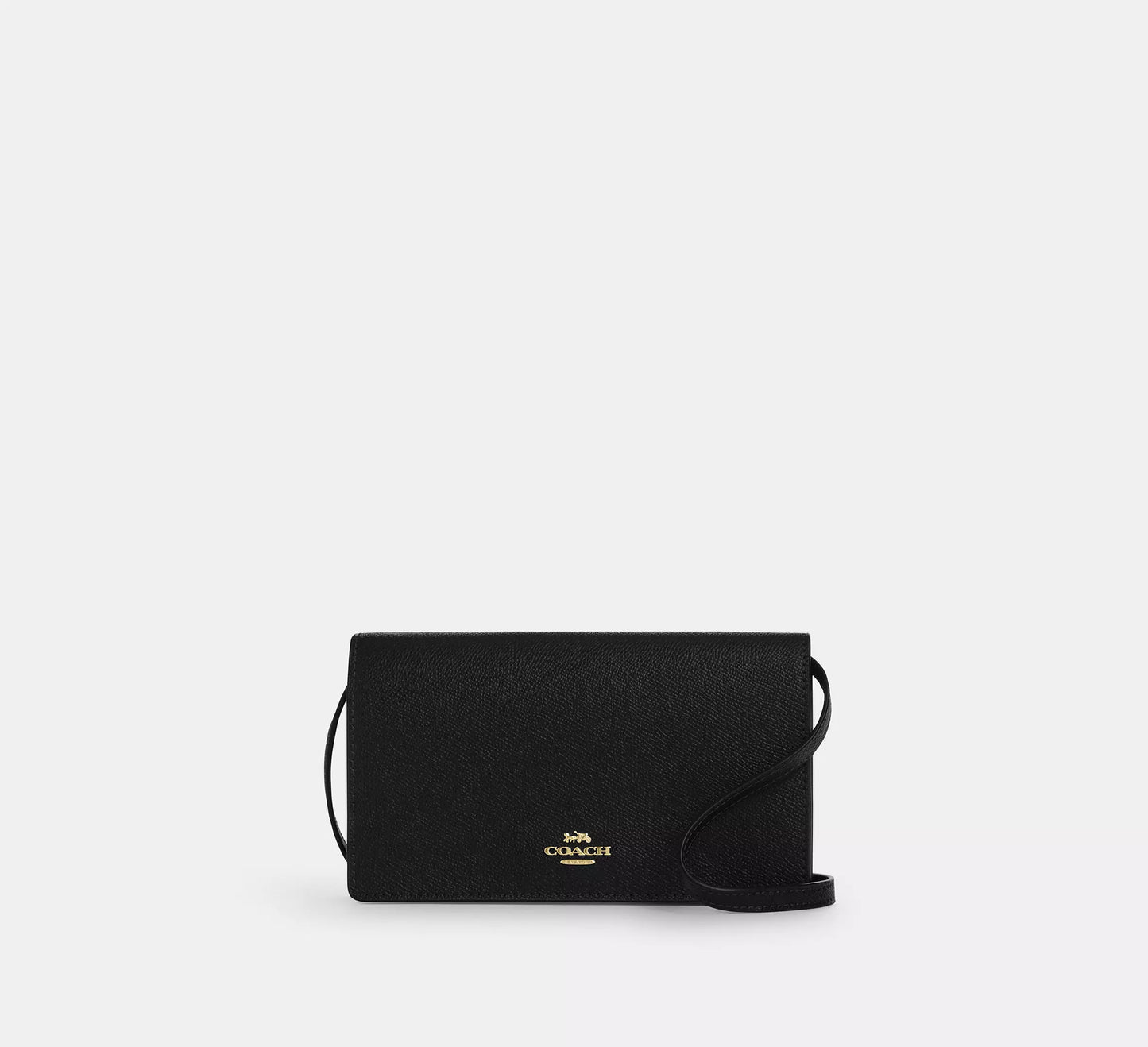 Coach Anna Foldover Clutch Crossbody In Signature Canvas