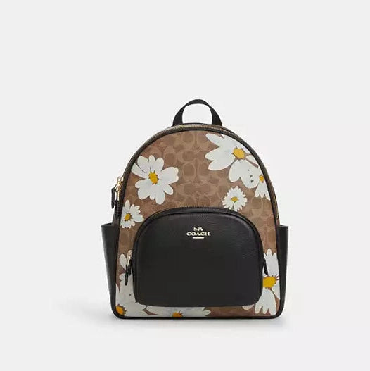 Coach Court Backpack In Signature Canvas