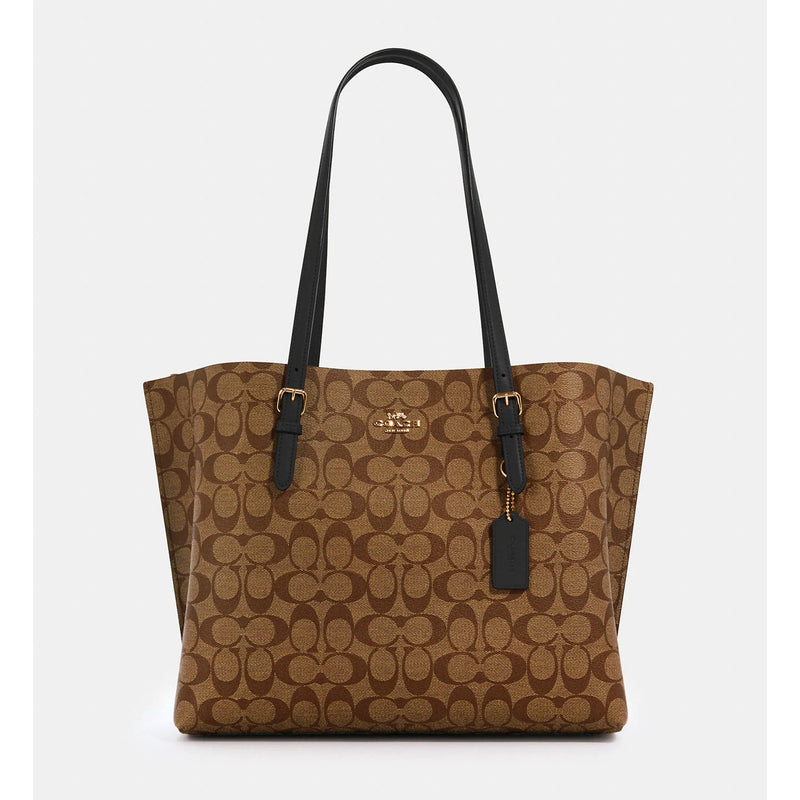 Coach Mollie Tote In Signature Canvas L