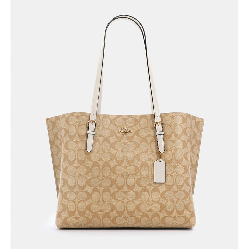 Coach Mollie Tote In Signature Canvas L