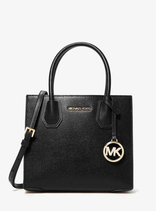 Michael Kors Mercer Mittelgroße Umhängetasche aus genarbtem Leder