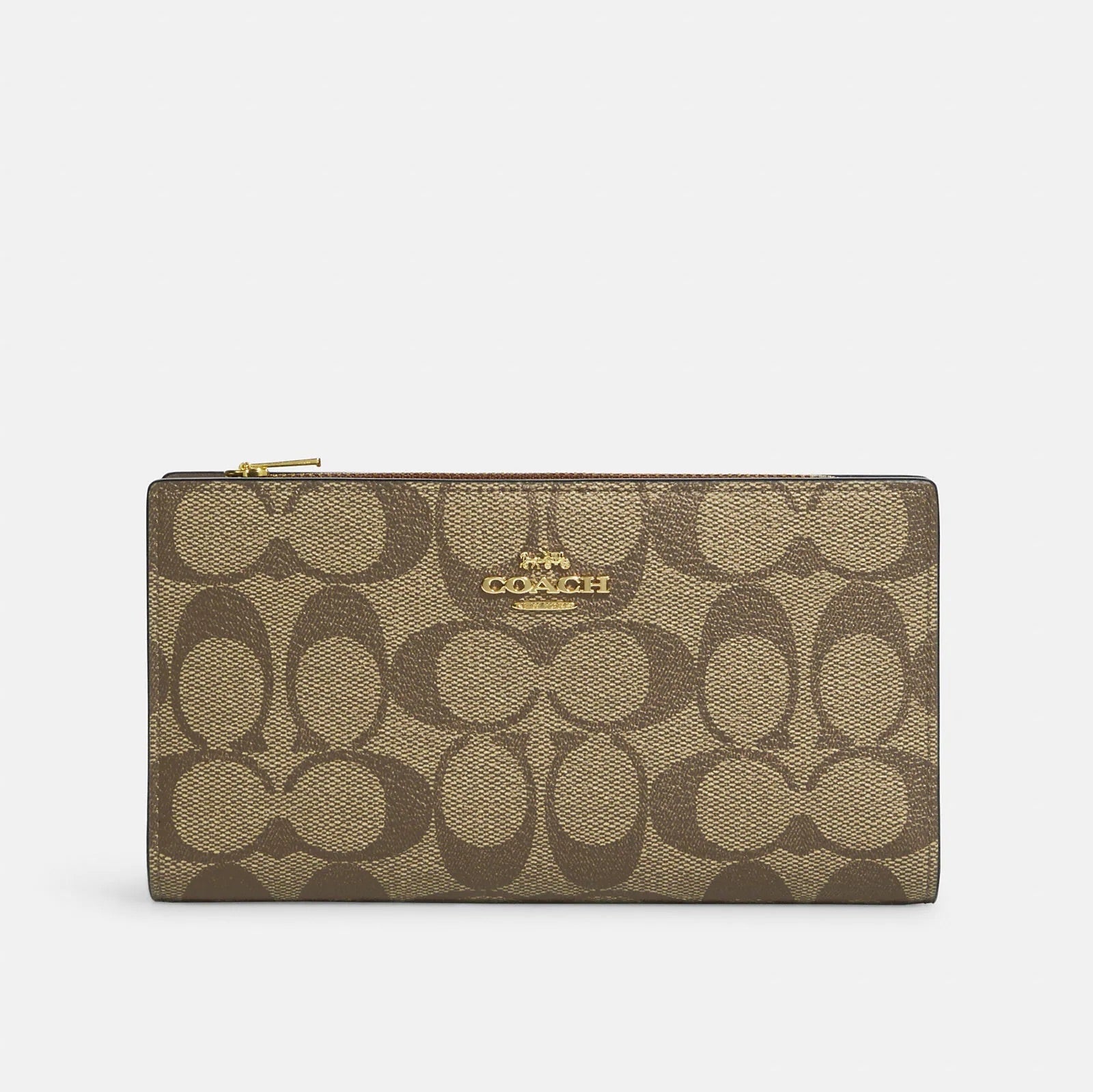 Coach popular slim zip Wallet